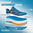 thumbnail image 6 of OrthoComfoot Men's Orthopedic Road Running Shoes: Comfortable Arch Support Athletic Sneakers for Walking, Training and Everyday Wear, 6 of 9