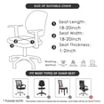 thumbnail image 3 of Funda de asiento para silla de oficina FORCHEER, impermeable, elástica, 50 x 50 cm, 3 of 8