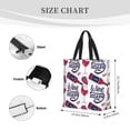 thumbnail image 4 of Kll Red Wine Glass Bottle Pattern Aesthetic Tote Bag For Women Beach Bag Shopping Bags Shoulder Bag Reusable Grocery Bags, 4 of 8