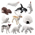 thumbnail image 1 of 10Pack Animal Figurines Mini Figurines Models Shelf Decor Kids Gift, 1 of 8