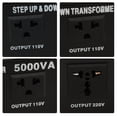 thumbnail image 2 of labwork 5000W Watt Step Up/ Down Voltage Converter Transformer Heavy Duty 110V To 220V, 2 of 8