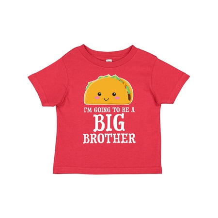 

Inktastic Im Going to Be a Big Brother with Taco Illustration Gift Toddler Boy Girl T-Shirt
