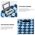 thumbnail image 5 of Lsque Blue Squares Printed Luggage Cover, Travel Luggage Protector,Scratch and Dirt Resistant, Fits 18-32 Inch Luggage - Small, 5 of 9