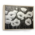 thumbnail image 2 of Designart "Serene Silver Tones In Grey Poppies" Poppies Floater Framed Canvas Prints, 2 of 5