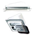 thumbnail image 1 of Heng s Industries Roof Vent V774401-C1G1 Manual Opening; For 14 Inch x 14 Inch; With Screen; Without Fan; Pure White Screen Frame/Smoke Lid/Colonial White Base, 1 of 5