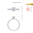 thumbnail image 5 of ANGARA Natural 0.75 Ct. Diamond Solitaire Engagement Ring in Sterling Silver for Women (Ring Size: 9.5), 5 of 10