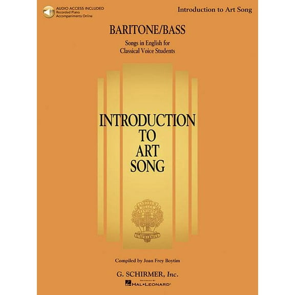 Introduction to Art Song for Baritone/Bass: Songs in English for Classical Voice Students (Paperback)