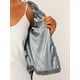 thumbnail image 5 of Abrigo mullido de piel sintétisin cuello chaquerecortacálide invierno pamujer Gris XS, 5 of 5