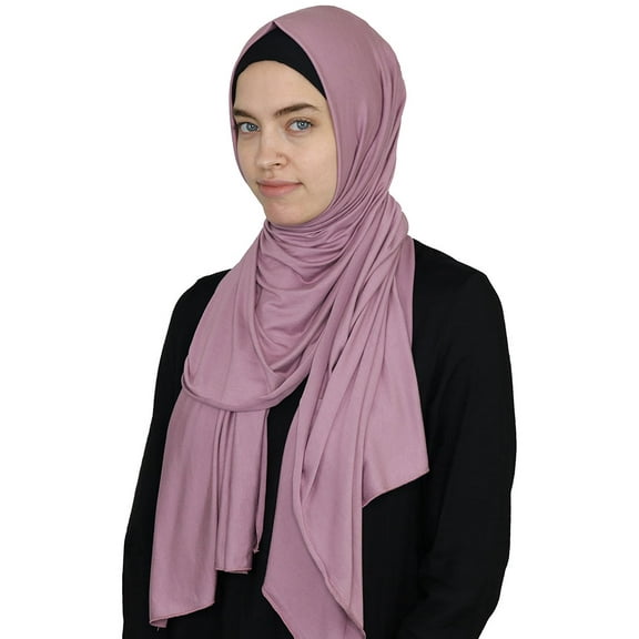 Modefa Premium Jersey Islamic Hijab Headscarf Wrap Shawl - (Lilac)