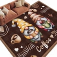 thumbnail image 2 of 5'x8' Area Rugs, Farmhouse Coffee Time Indoor Outdoor Area Rug for Living Room Bedroom, Vintage Gnomes Desserts Brown Plaid Washable Bathroom Rugs Kitchen Floor Carpet Mats Home Decor Aesthetic, 2 of 8