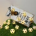 thumbnail image 2 of 10FT 20LED String Lights Football Soccer Shaped Fairy Lights LED Decorative Hanging Lights for World, 2 of 8