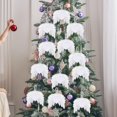 thumbnail image 4 of 12 piezas de ángel de estilo vintage para decoración de árbol de Navidad, colgante elegante, adorno artesanal corazón, 4 of 9