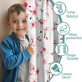 thumbnail image 3 of Blackout Kids Curtains,Pioneer Flower Floral Print Pattern Childrens Insulated Curtains Set Of 2,Bedroom Essentials,Toddler Room Decor 42"x54", 3 of 5