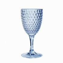 Acrylic Diamond Cut Wine Glass - Blue 12 oz. Set of 4 Blue 12 oz.