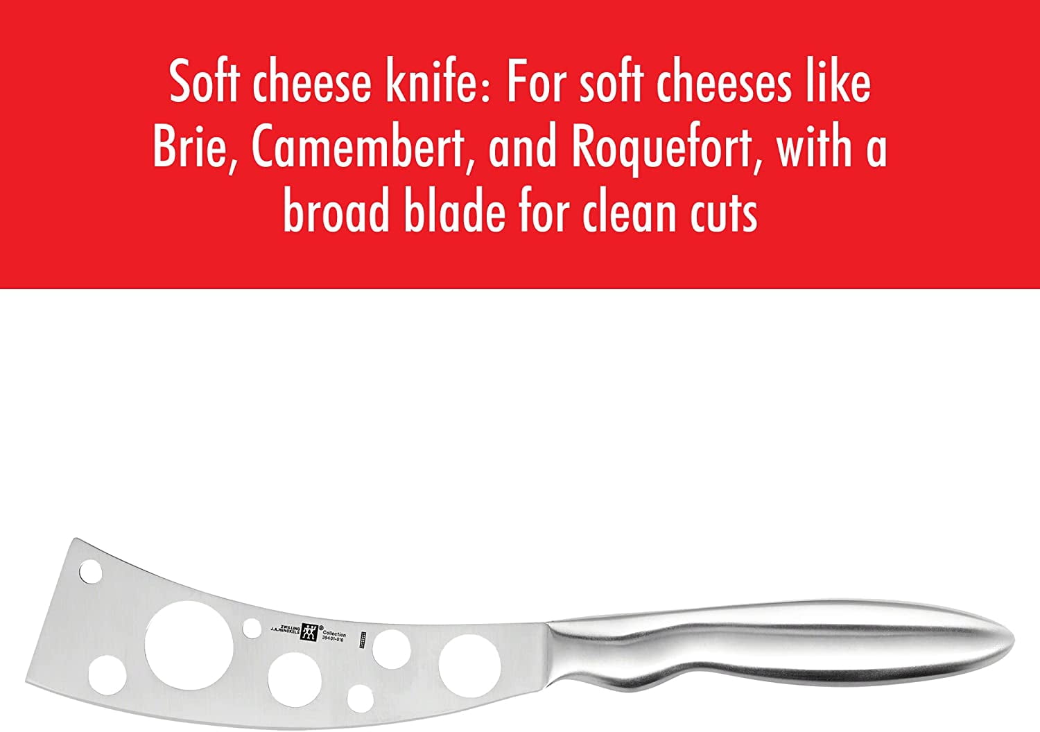 ZWILLING Collection 3-pc Cheese Knife Set for Charcuterie Board, Gift Set, Stainless Steel