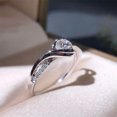 thumbnail image 4 of K-KED 925 Silver Party Ring Women Luxury Round Cut Cubic Zircon Delicate Jewelry Sz 6-10-7, 4 of 8