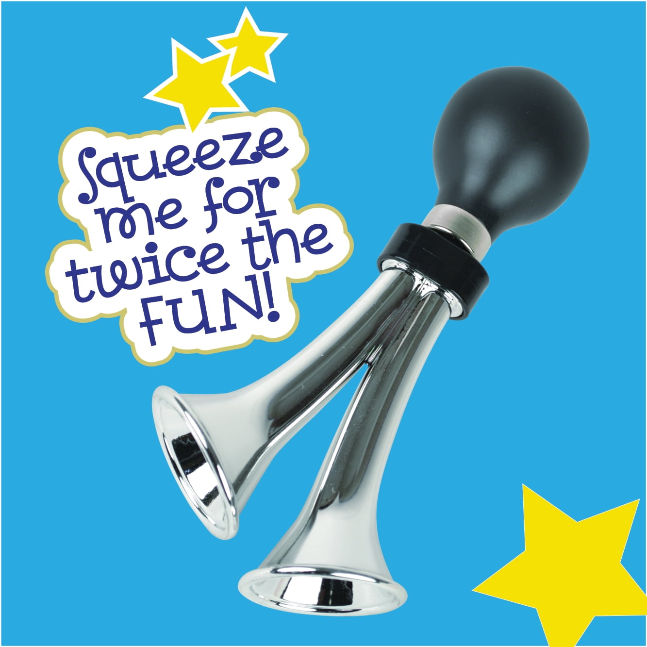 Zefal Z-Kids Silver Double Fun Bike Horn (Good for Safety, Loud)