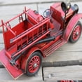 thumbnail image 4 of Camión de Modelo Rojo Europeo Vintage Mini Clásico Metal Decorativo Hierro Coche Estatua Vehículo para regalos de vacaciones, 4 of 9