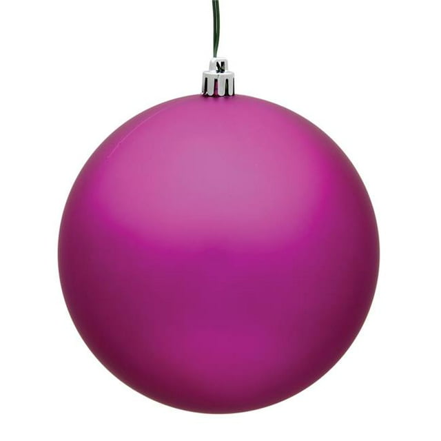 Vickerman N596070M 2.4 in. Fuchsia Matte Christmas Ornament Ball - 60 per Box