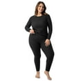 thumbnail image 3 of Fruit of the Loom Women's Recycled Waffle Thermal Top & Bottom Set, Sizes XS-4XL, 3 of 9