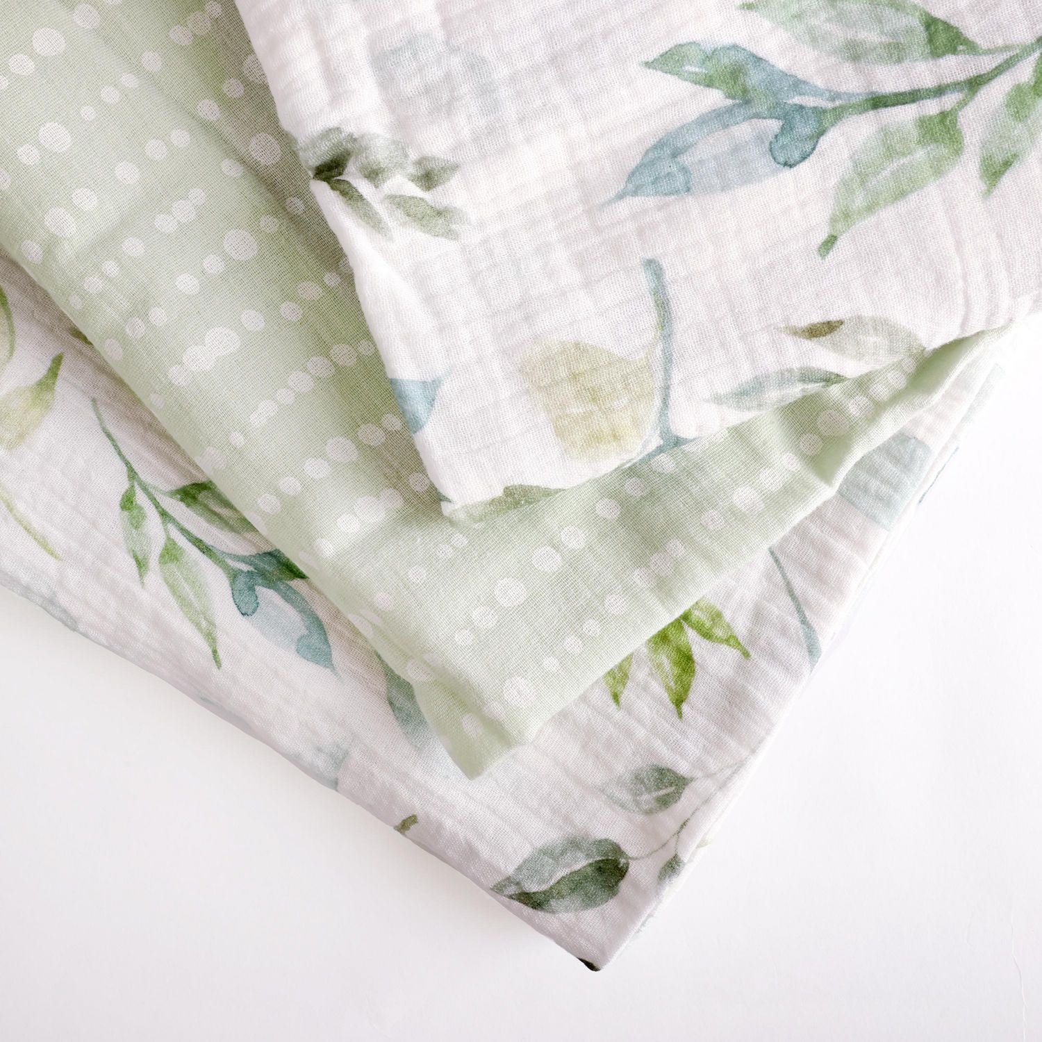 3-Pack Swaddles, Botanical