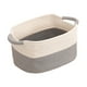 thumbnail image 4 of Cesta de almacenamiento tejida con asas para el baño universitario y el dormitorio. 38cmx29cmx19cm, 4 of 9