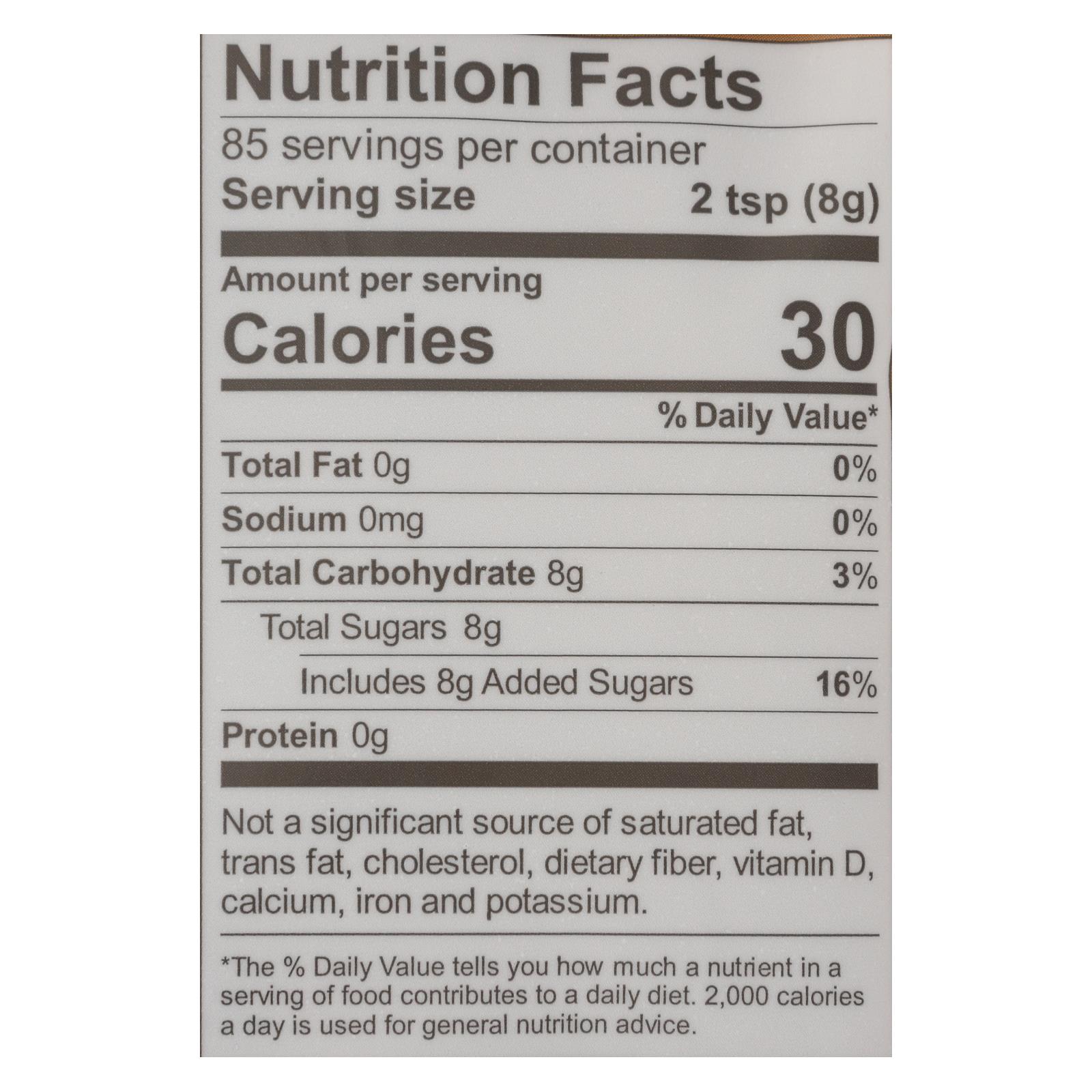 Wholesome Organic Raw Cane Sugar 24 oz (Pack of 12)