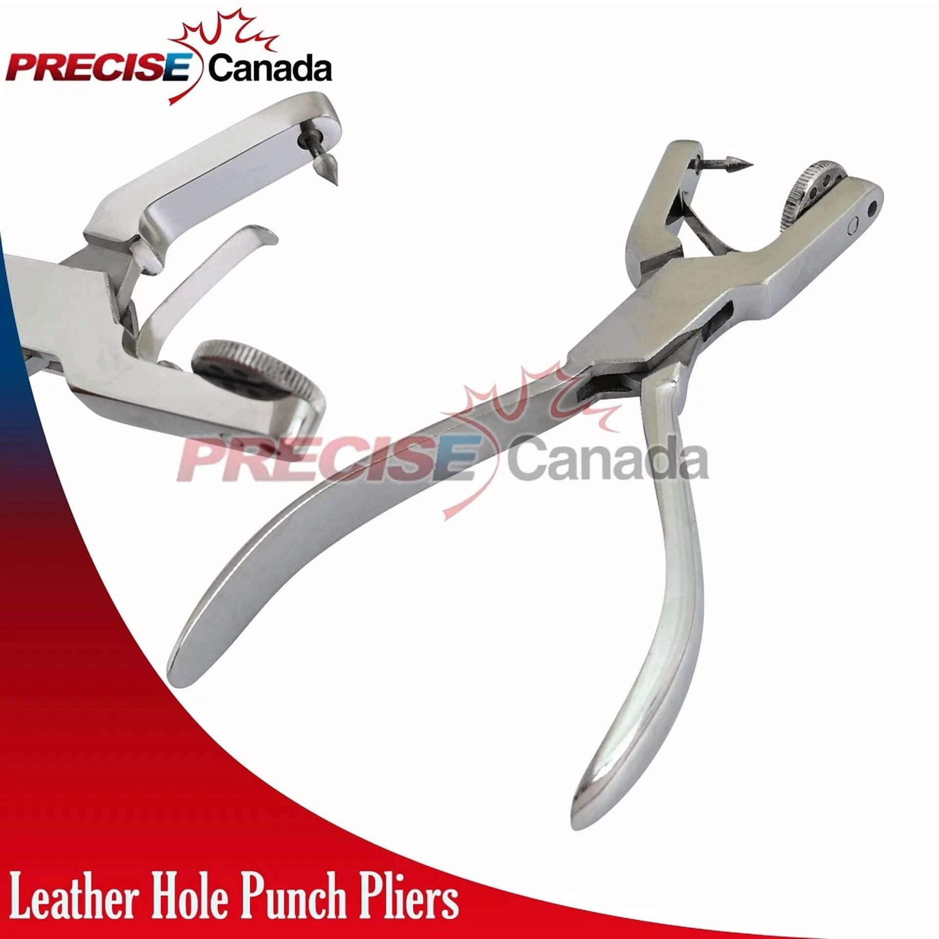 BUTTERFLY- Professional Leather Hole Puncher Pliers Tool For Belts, Watch Bands Multi-Size