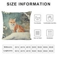 thumbnail image 5 of GOSMITH  Farmhouse Winter Animals Fox Rabbit Cardinal Bird Pillow Cover,Winter Decor,Woodland Animals Decor,Winter Animals Farmhouse Decorative Pillows for Couch, 5 of 5