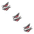 thumbnail image 2 of Sidaley 2 uds impermeable DIY divertido remo Kayak remo barco tiburón accesorios boca pegatina vinilo pegatina para etiqueta Type2 NO2, 2 of 6