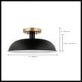 thumbnail image 4 of Nuvo Lighting - Colony - 1 Light Small Semi-Flush Mount In Mid-Century Modern, 4 of 5