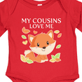 thumbnail image 4 of Inktastic My Cousins Love Me Little Fox Boys or Girls Long Sleeve Baby Bodysuit, 4 of 5