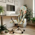 thumbnail image 3 of POLERO All-in-One High Back Computer Office Chair Slipcover, Vintage Butterfly Rose Pattern Brushed Elastic Fabric Easy Clean Office Chair Seat Cover for Gaming, 3 of 7
