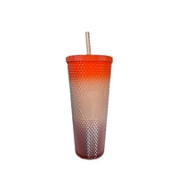 Starbucks Fall 2024 Peach Gradient Studded Bling Cold Cup Tumbler, Venti 24oz