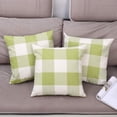 thumbnail image 3 of 4PCS Buffalo Check Plaid Throw Pillow Covers Farmhouse Outdoor Pillow Cushion Case Cotton Linen for Home Decor, 18 x 18 Inch, 3 of 5