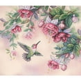 Dimensions® Hummingbird & Fuchsias Stamped CrossStitch Kit