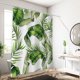 thumbnail image 4 of Cortina de ducha impermeable con diseño estereoscópico de hojas y flores de selva tropical, con ganchos, para baño y ducha., 4 of 6