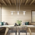thumbnail image 5 of Livex Lighting - Carson - 3 Light Linear Chandelier In Contemporary Style-15, 5 of 10