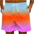 thumbnail image 6 of Penkiiy Carnivals Shorts, Men's Basketball Shorts Casual Workout Athletic Shorts Mesh Flame Gradient Running Short Pants 2XL Multicolor, 6 of 9
