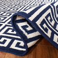 thumbnail image 5 of Safavieh Dhurries Navy Contemporary Rug - Runner 2'6" x 9', 5 of 5