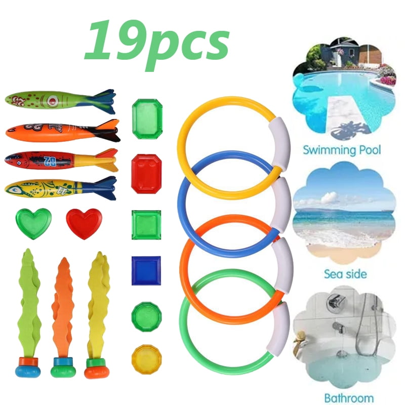 Catch the Rings... Shark Frenzy Bundle of Anker Play Pool Toys Catch a Fish 