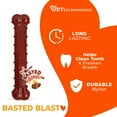 thumbnail image 4 of Nylabone Power Chew Textured Bone Dog Toy, Dog Chew Toy, Bacon & Steak Flavor, Large, 1 Count, 4 of 12