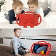 thumbnail image 6 of AVAWO Kids Case for iPad 10.2 9th & 8th & 7th Generation, iPad 10.2 2021/2020/2019 Case - with Shoulder Strap - Light Weight Shock Proof Handle Stand Kids Friendly Case for All iPad 10.2 inch, Red, 6 of 10