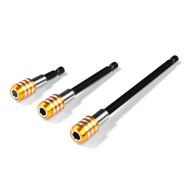 Juego de extensión de brocas de 3 piezas Soporte de brocas de liberación rápida Adaptador de portabr Tomshoo Varilla de extensión de taladro eléctrico
