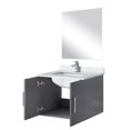 thumbnail image 3 of Dark Grey Single Bath Vanity With Cultured Marble Counter, Faucet, And 18 In. Mirror - To Scratches Stains W X 24 H Countertop, Scratch Stain Protected For Long Use, 3 of 6