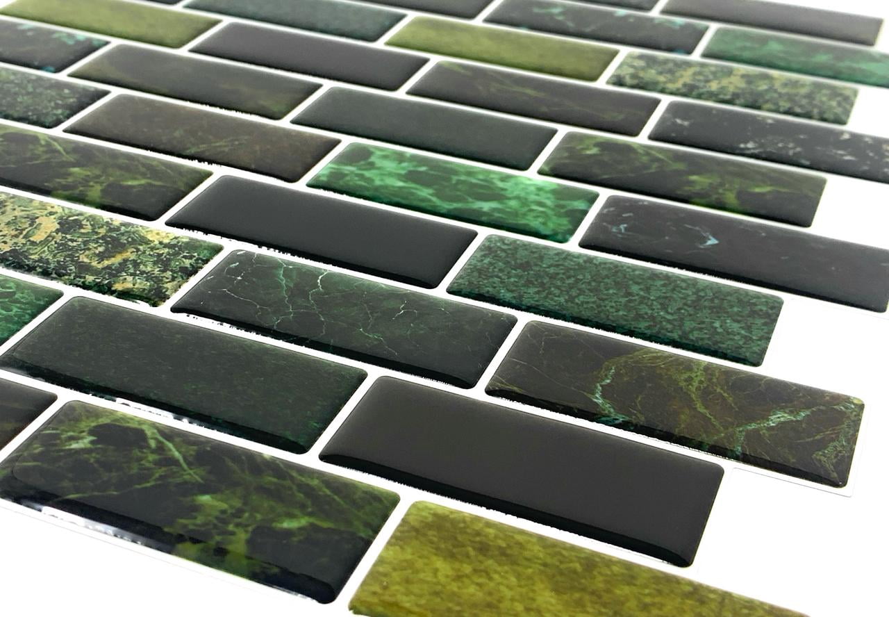 RockRose Peel-and-Stick Backsplash Tile Mosaic Pattern 200-Pack
