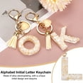 thumbnail image 4 of Uxcell Alphabet Initial Letter Keychain Resin Cute Keychains with Tassel Heart Letter L Pendant Charm, 4 of 6