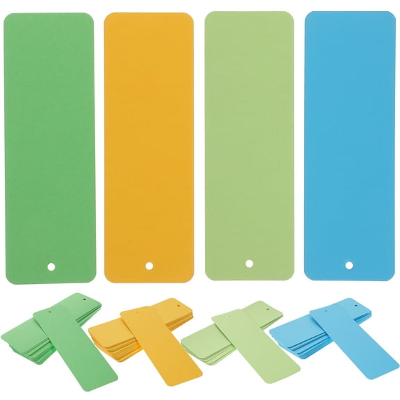 100 Pcs Bookmarks Blank Book Mark Creative Hand-painted Bookmark Clear Paper Book Mark