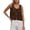 C461/Brown, variant on XIYON Womens Camisole Tank Tops Women's Lace Trim Camisole Slim Fit Sleeveless Tank Top Solid Color Casual Summer Layering Stretch Basic Comfortable Soft Breathable Trendy Going Out Tops