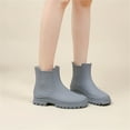 thumbnail image 4 of YOURDIARY Women's Short Rain Boots Fashion Waterproof Chelsea Boots For Ladies, 4 of 9